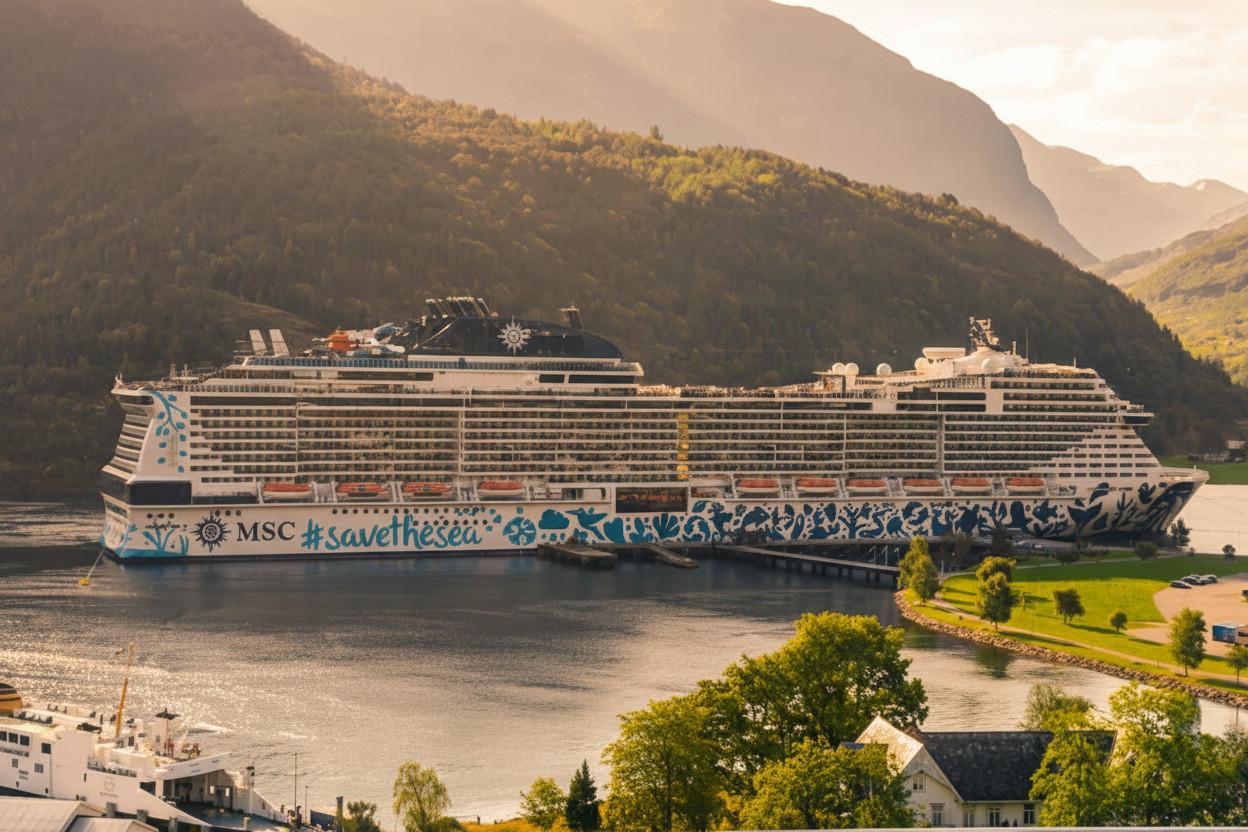 Paisaje de los fiordos noruegos