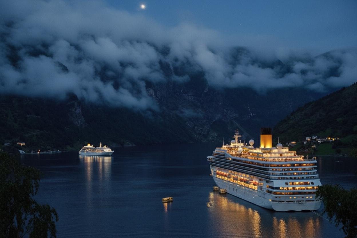 Crucero en fiordo noruego